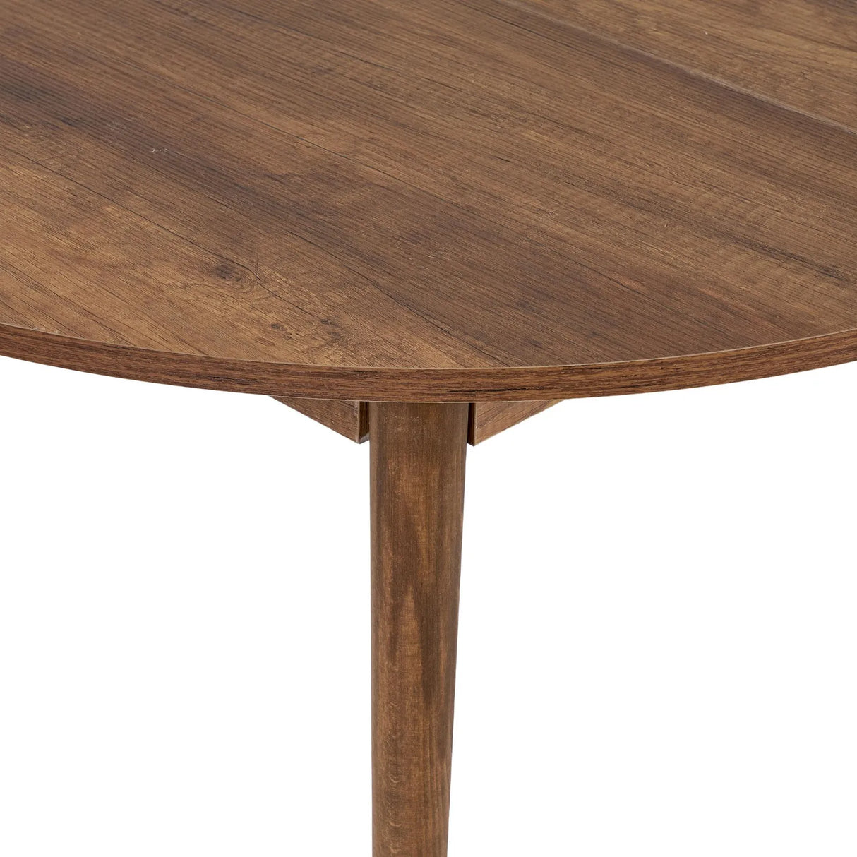 Runder Esstisch Viona aus melaminbeschichteten Holz in Barok Walnuss, 100×100×75 cm von Hanah Home – Bild 8