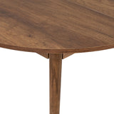 Runder Esstisch Viona aus melaminbeschichteten Holz in Barok Walnuss, 100×100×75 cm von Hanah Home – Bild 8