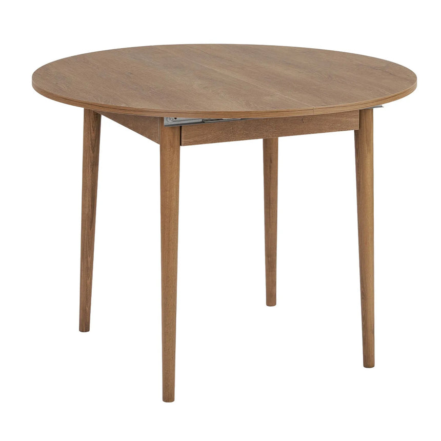 Runder Esstisch Viona aus melaminbeschichteten Holz in Kafkas Eiche, 100×100×75 cm von Hanah Home – Bild 4
