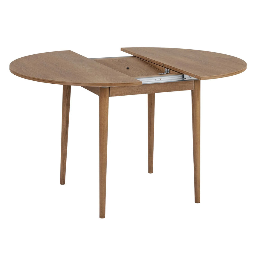 Runder Esstisch Viona aus melaminbeschichteten Holz in Kafkas Eiche, 100×100×75 cm von Hanah Home – Bild 7