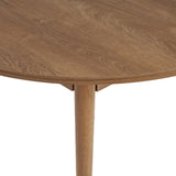 Runder Esstisch Viona aus melaminbeschichteten Holz in Kafkas Eiche, 100×100×75 cm von Hanah Home – Bild 8