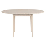 Runder Esstisch Viona aus melaminbeschichteten Holz in Travertin und Eiche, 100×100×75 cm von Hanah Home – Bild 5
