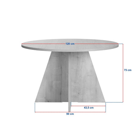 Runder Esstisch Virella aus Holz 120Ø - ZEN ZONE Furniture