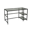 Schreibtisch Master aus Metall und gehärtetem Glas, 130×60×75 cm von Hanah Home – Bild 11