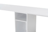 Schreibtisch Twin Study Desk aus Metall und melaminharzbeschichteten Holz in Weiß und Gold, 240×60×74 cm von Hanah Home – Bild 8