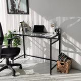 Schreibtische Network aus gehärtetem Glas und Metall, 100×45×75 cm von Hanah Home – Bild 5