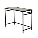 Schreibtische Network aus gehärtetem Glas und Metall in Schwarz und Rauch, 100×45×75 cm von Hanah Home – Bild 8