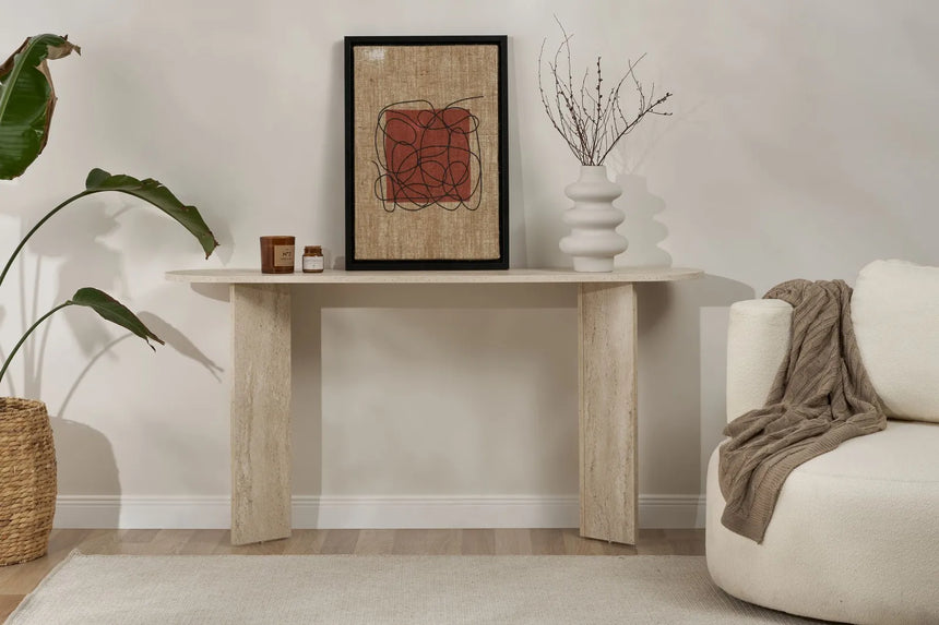 Sideboard Sira aus melaminbeschichteten Holz, 150×35×75 cm von Hanah Home – Bild 1
