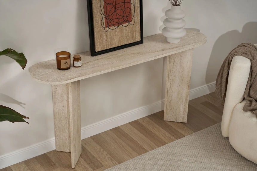 Sideboard Sira aus melaminbeschichteten Holz, 150×35×75 cm von Hanah Home – Bild 3
