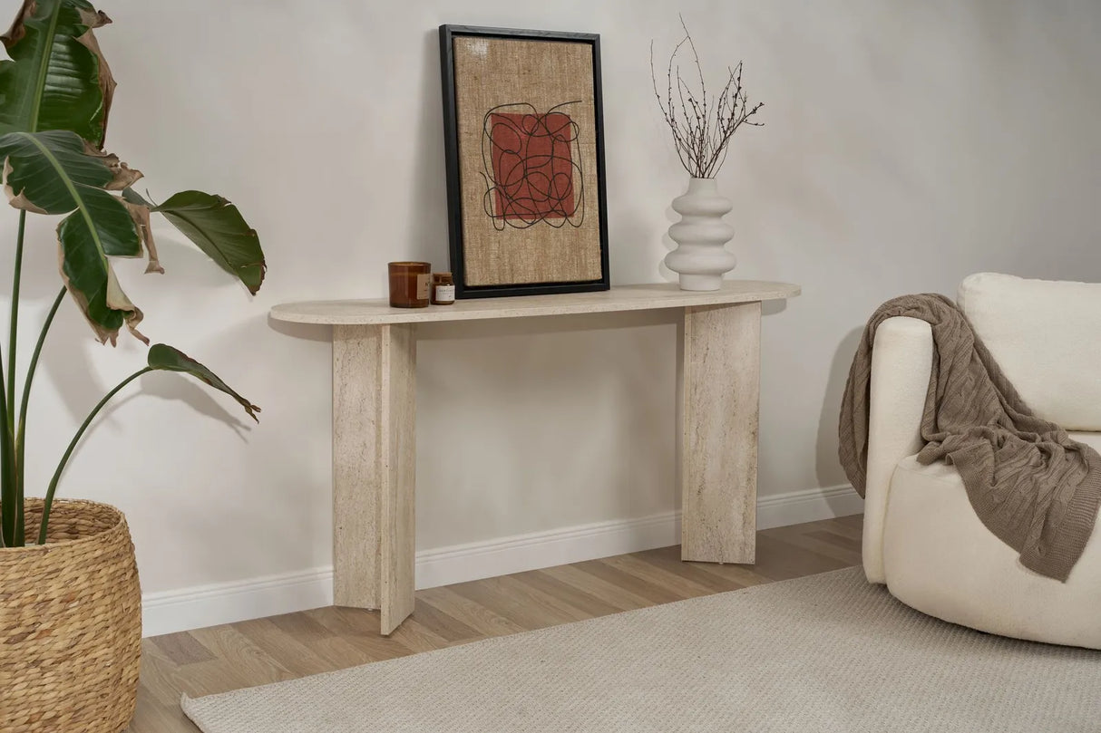Sideboard Sira aus melaminbeschichteten Holz, 150×35×75 cm von Hanah Home – Bild 4