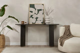 Sideboard Sira aus melaminbeschichteten Holz in Lumiere Black, 150×35×75 cm von Hanah Home – Bild 1