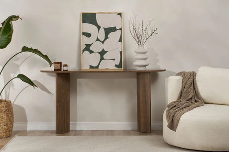 Sideboard Sira aus melaminbeschichteten Holz in Venezia-Walnuss, 150×35×75 cm von Hanah Home – Bild 1