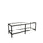 TV-Schrank Basic aus Metall und gehärtetem Glas, 130×40×45 cm von Hanah Home – Bild 7