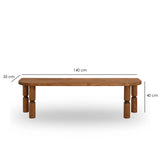 TV-Schrank Ida aus Massivholz, 140×35×40 cm von Hanah Home – Bild 7