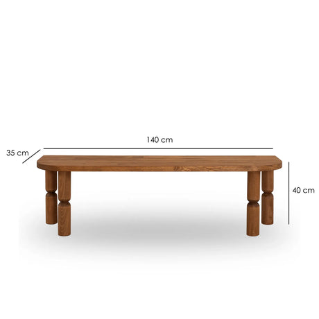 TV-Schrank Ida aus Massivholz, 140×35×40 cm von Hanah Home – Bild 7