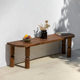 TV-Schrank Ida aus Massivholz in Walnuss, 140×35×40 cm von Hanah Home – Bild 4