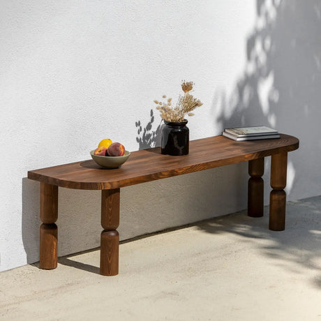 TV-Schrank Ida aus Massivholz in Walnuss, 140×35×40 cm von Hanah Home – Bild 4