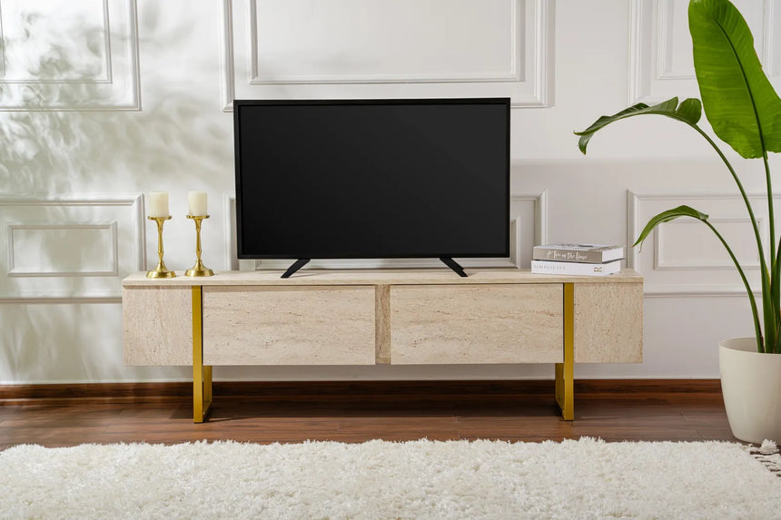 TV-Schrank Serenity aus melaminbeschichteten Holz, 180×29,5×50 cm von Hanah Home – Bild 2