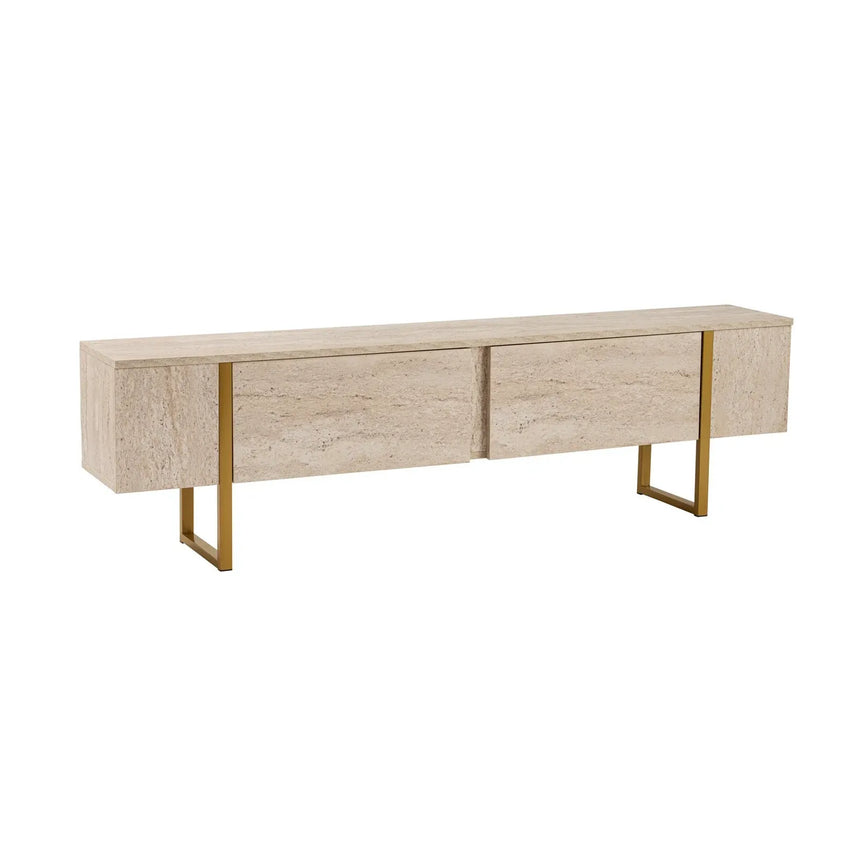 TV-Schrank Serenity aus melaminbeschichteten Holz, 180×29,5×50 cm - ZEN ZONE Furniture