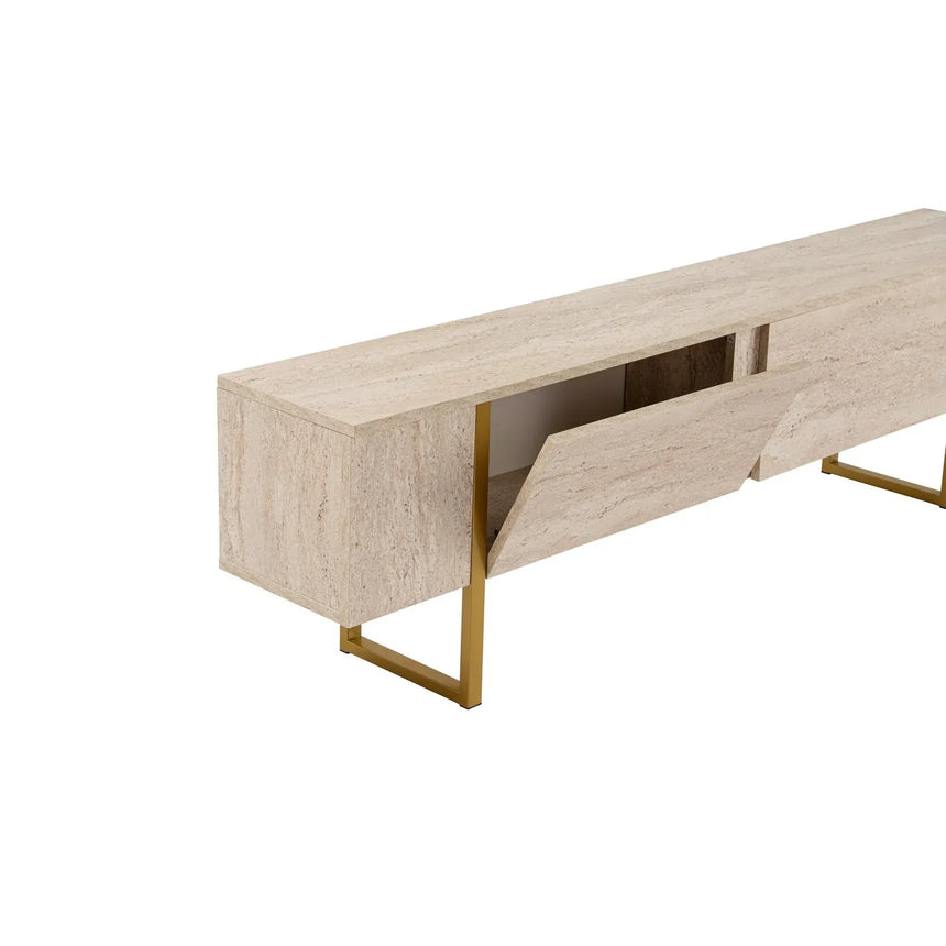 TV-Schrank Serenity aus melaminbeschichteten Holz, 180×29,5×50 cm - ZEN ZONE Furniture