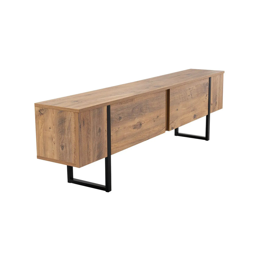 TV-Schrank Serenity aus melaminbeschichteten Holz, 180×29,5×50 cm - ZEN ZONE Furniture
