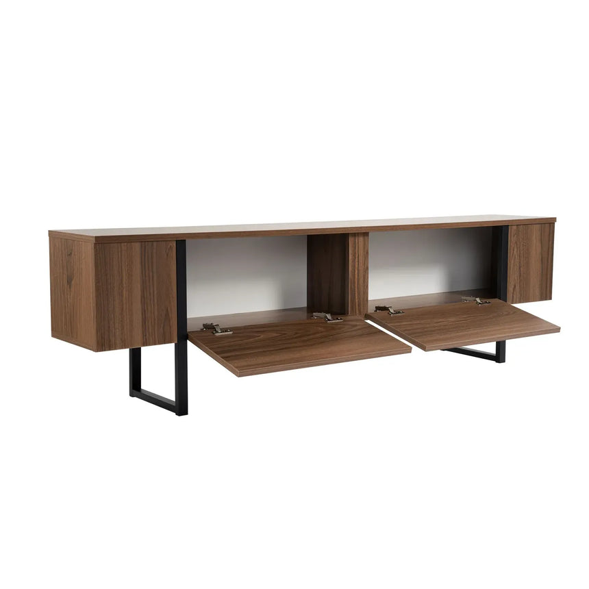 TV-Schrank Serenity aus melaminbeschichteten Holz, 180×29,5×50 cm - ZEN ZONE Furniture