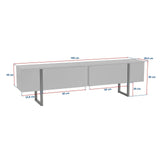 Meuble TV Serenity en bois mélaminé, 180×29,5×50 cm