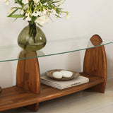 TV-Schrank Surf aus Kiefernholz und gehärtetem Glas, 160×35×45 cm von Hanah Home – Bild 6