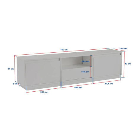 TV-Schrank Vanguard aus Holz, 160×29,5×42 cm - ZEN ZONE Furniture