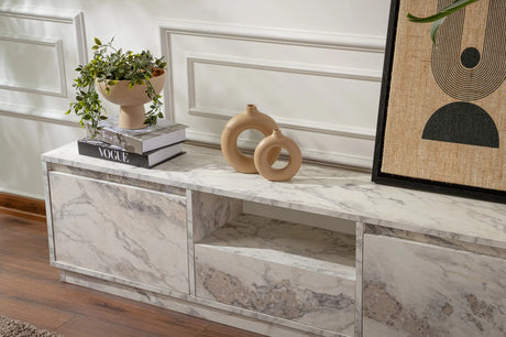 TV-Schrank Vanguard aus Holz, 160×29,5×42 cm von Hanah Home – Bild 4