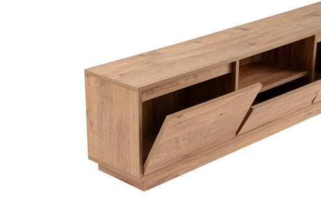 TV-Schrank Vanguard aus melaminbeschichteter Spanplatte in Atlantische Kiefer, 160×29,5×42 cm von Hanah Home – Bild 9