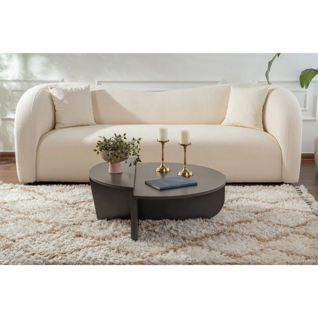 Couchtisch Orion aus Holz in Anthrazit, 90x60x30 cm – Bild 8