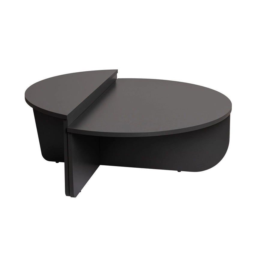 Couchtisch Orion aus Holz in Anthrazit, 90x60x30 cm – Bild 9