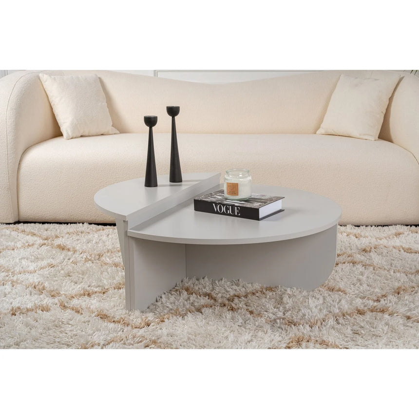 Couchtisch Orion aus Holz in Grau, 90x60x30 cm – Bild 1