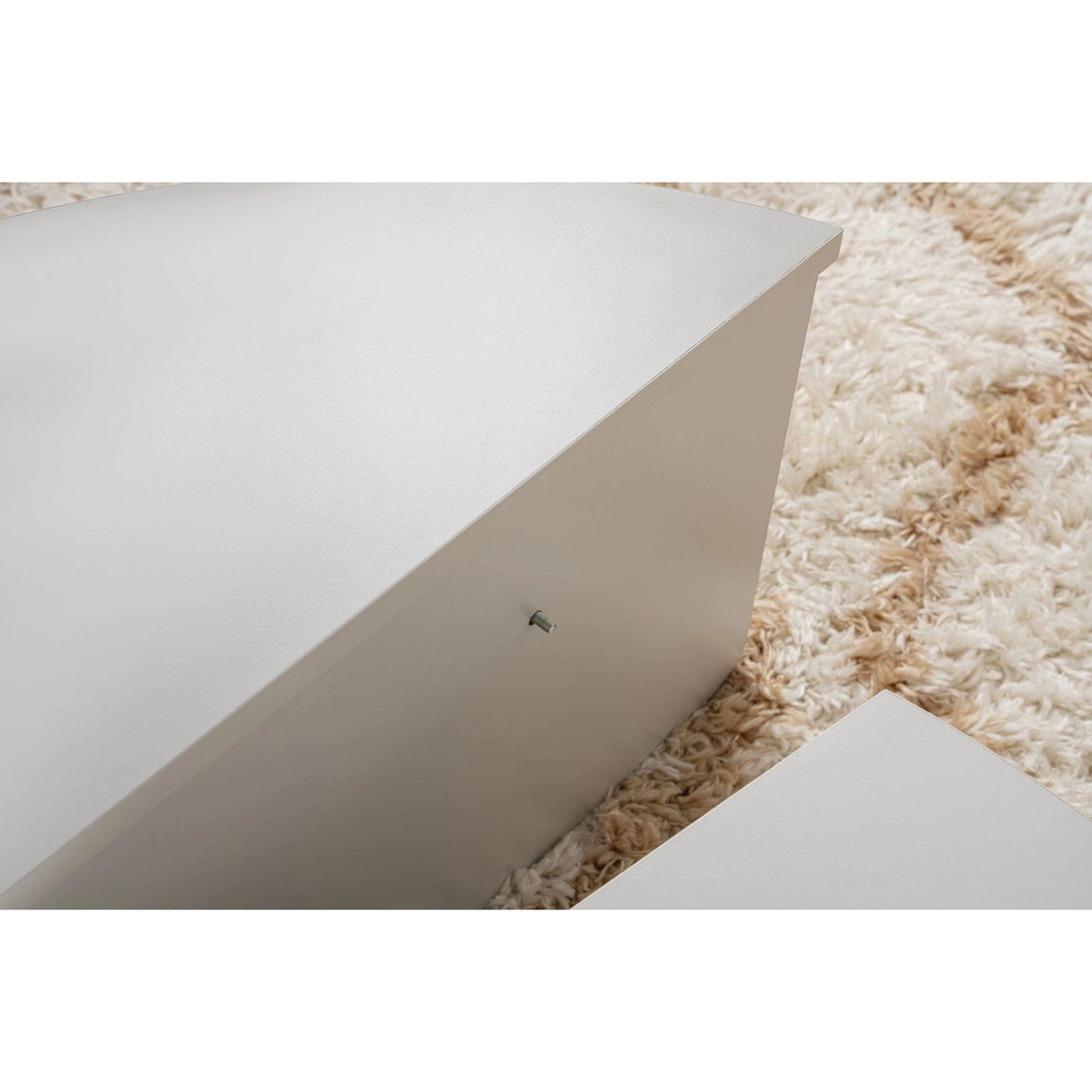 Couchtisch Orion aus Holz in Grau, 90x60x30 cm – Bild 7