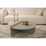 Couchtisch Orion aus Holz in Grau/Grün, 90x60x30 cm – Bild 1