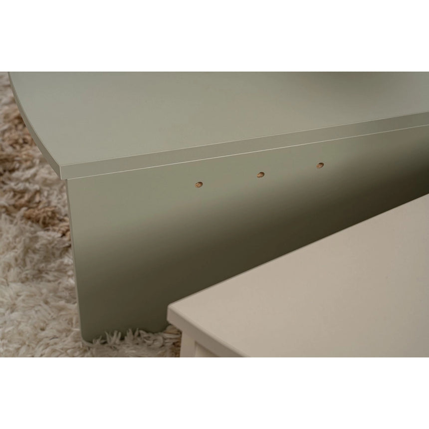 Couchtisch Orion aus Holz in Grau/Grün, 90x60x30 cm – Bild 7