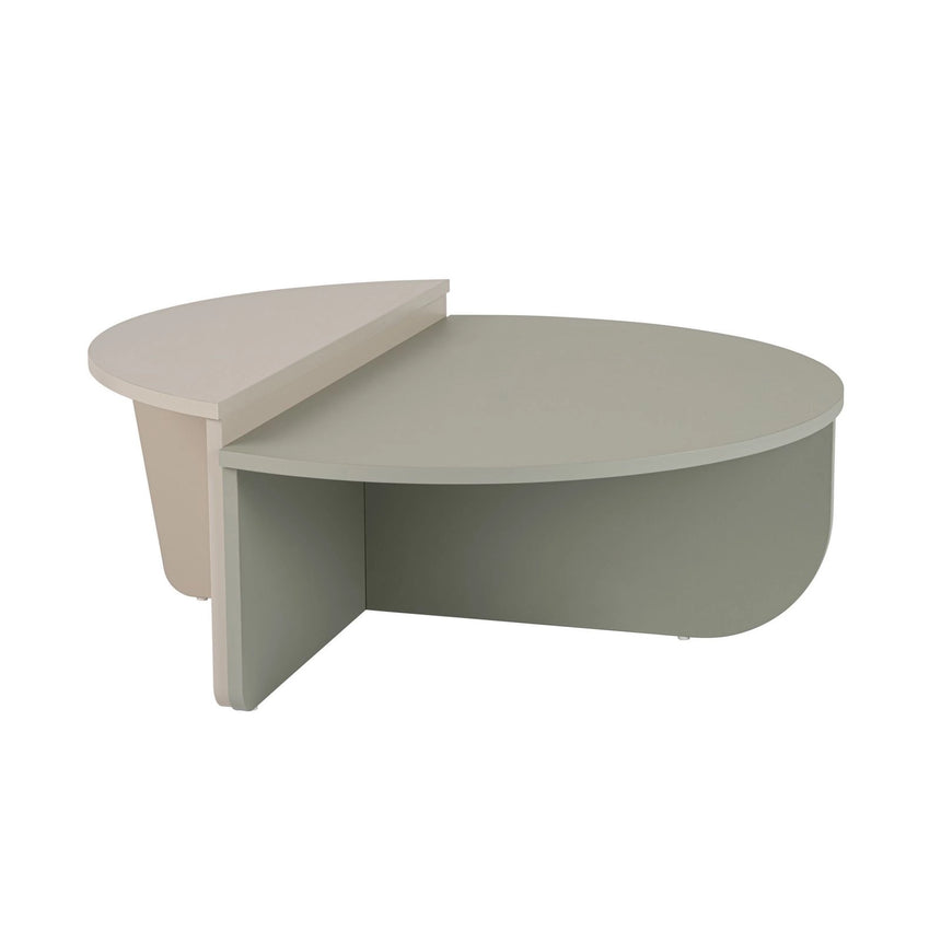 Couchtisch Orion aus Holz in Grau/Grün, 90x60x30 cm – Bild 9