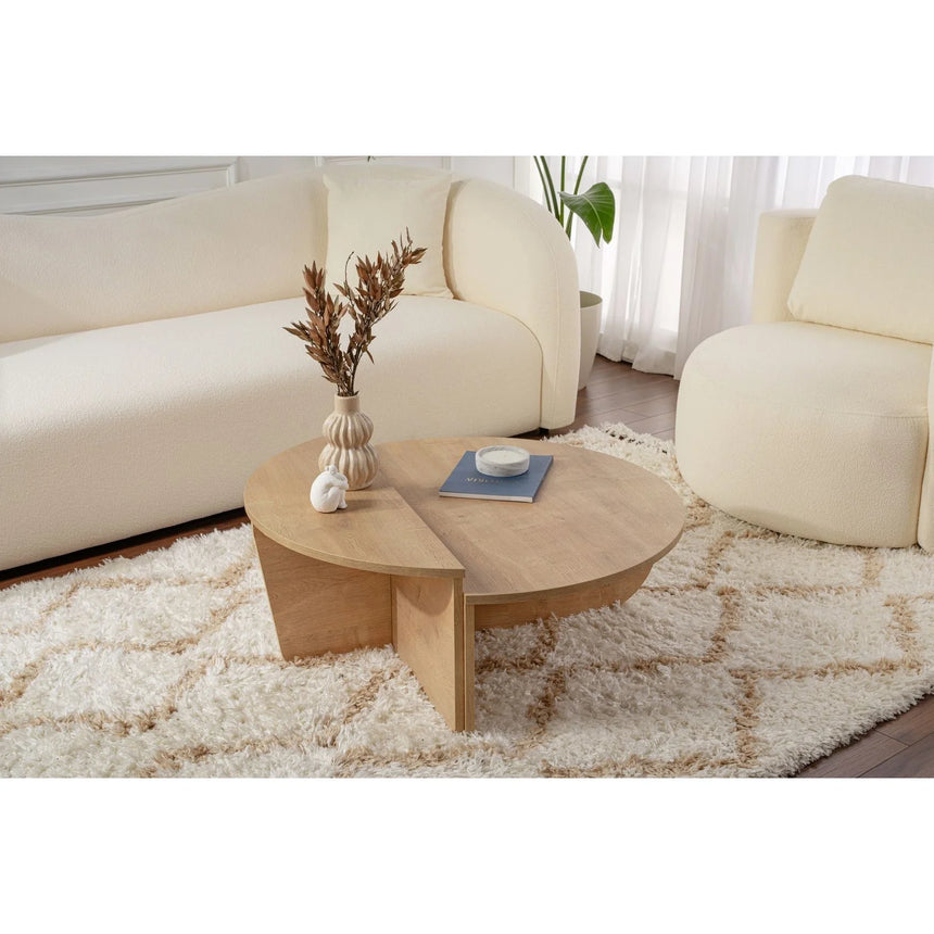 Couchtisch Orion aus Holz in Honey Oak, 90x60x30 cm – Bild 2