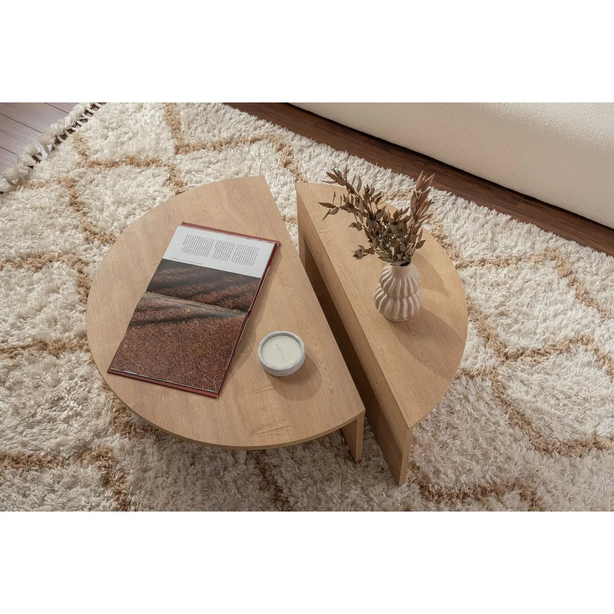 Couchtisch Orion aus Holz in Honey Oak, 90x60x30 cm – Bild 4