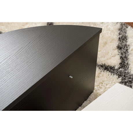 Couchtisch Orion aus Holz in Schwarz/Weiß, 90x60x30 cm – Bild 6