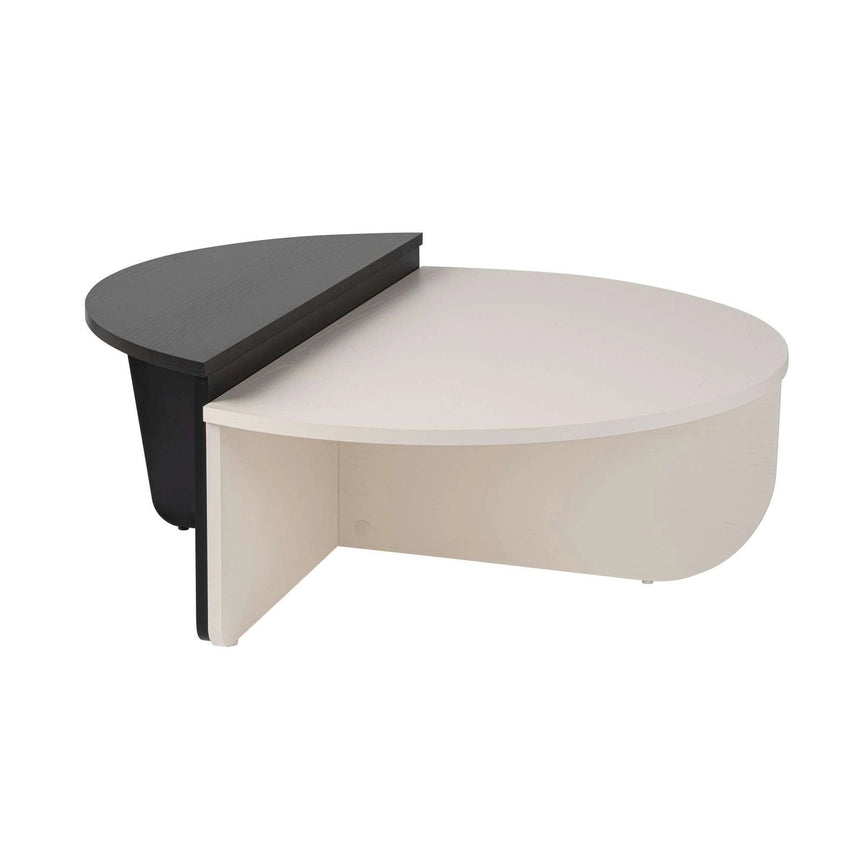 Couchtisch Orion aus Holz in Schwarz/Weiß, 90x60x30 cm – Bild 9