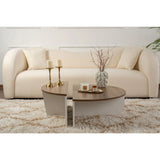 Couchtisch Orion aus Holz in Weiß/Walnuss, 90x60x30 cm – Bild 3