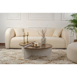 Couchtisch Orion aus Holz in Weiß/Walnuss, 90x60x30 cm – Bild 8