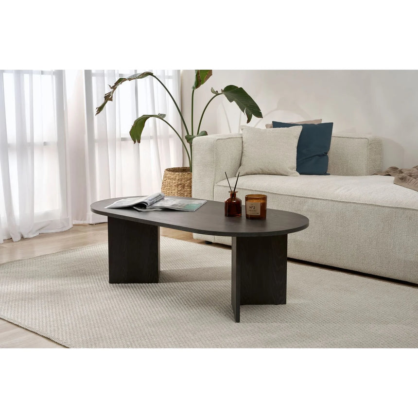 Couchtisch Sable aus Holz in Lumiere Schwarz, 119x60x40 cm – Bild 6
