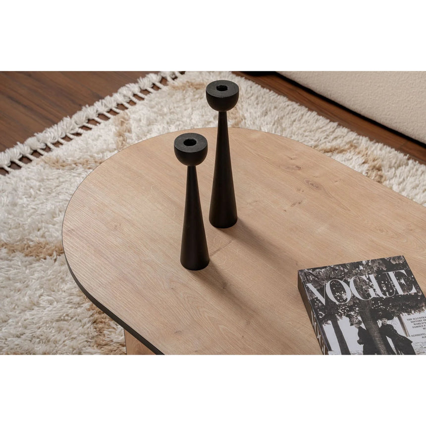 Couchtisch Sable aus Holz in Saphir Schwarz Eiche, 119x60x40 cm – Bild 5