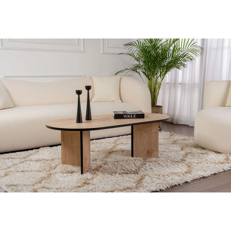 Couchtisch Sable aus Holz in Saphir Schwarz Eiche, 119x60x40 cm – Bild 6