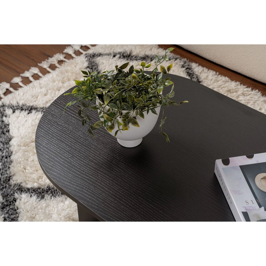 Couchtisch Sable aus Holz in Schwarz, 119x60x40 cm – Bild 5