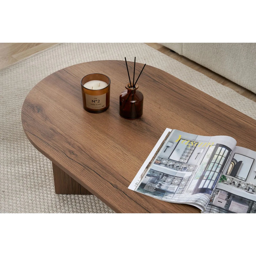 Couchtisch Sable aus Holz in Walnuss, 119x60x40 cm – Bild 5