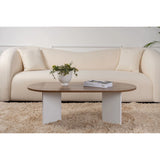 Couchtisch Sable aus Holz in Walnuss Weiß, 119x60x40 cm – Bild 2